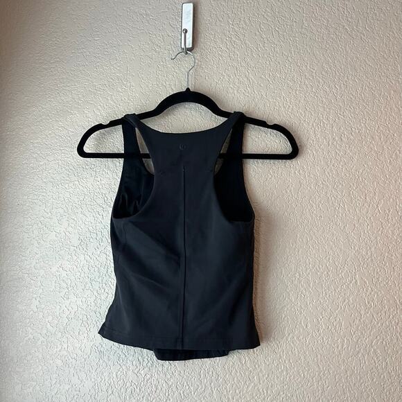 Lululemon InStill Tank Racerback Shelf Bra Padded Black 2 - Picture 2 of 8